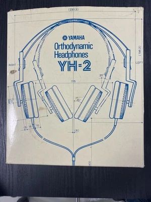 Vintage Yamaha Orthodynamic YH-2 Stereo Headphones In Original Box - Used - Image 1 of 4