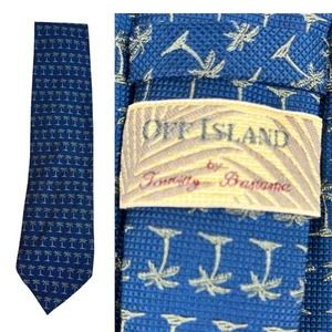Vintage TOMMY BAHAMA 100% Silk Tie Palm Tree Hawaiian Xmas Gift Mod Necktie - Picture 1 of 5