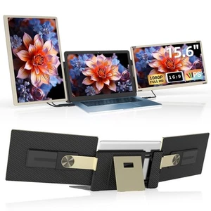 Laptop Screen Extender Monitor - 15.6" Triple Portable Screen 85% NTSC FHD 10... - Picture 1 of 7