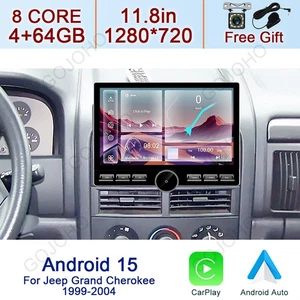 10.8" Android 15 Car Stereo For Jeep Grand Cherokee 1999-2004 Radio Carplay Navi - Bild 1 von 19