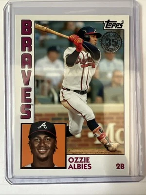 2019 Topps 1984 Topps 35th Anniversary Insert #T84-52 Ozzie Albies Braves - Image 1 of 2