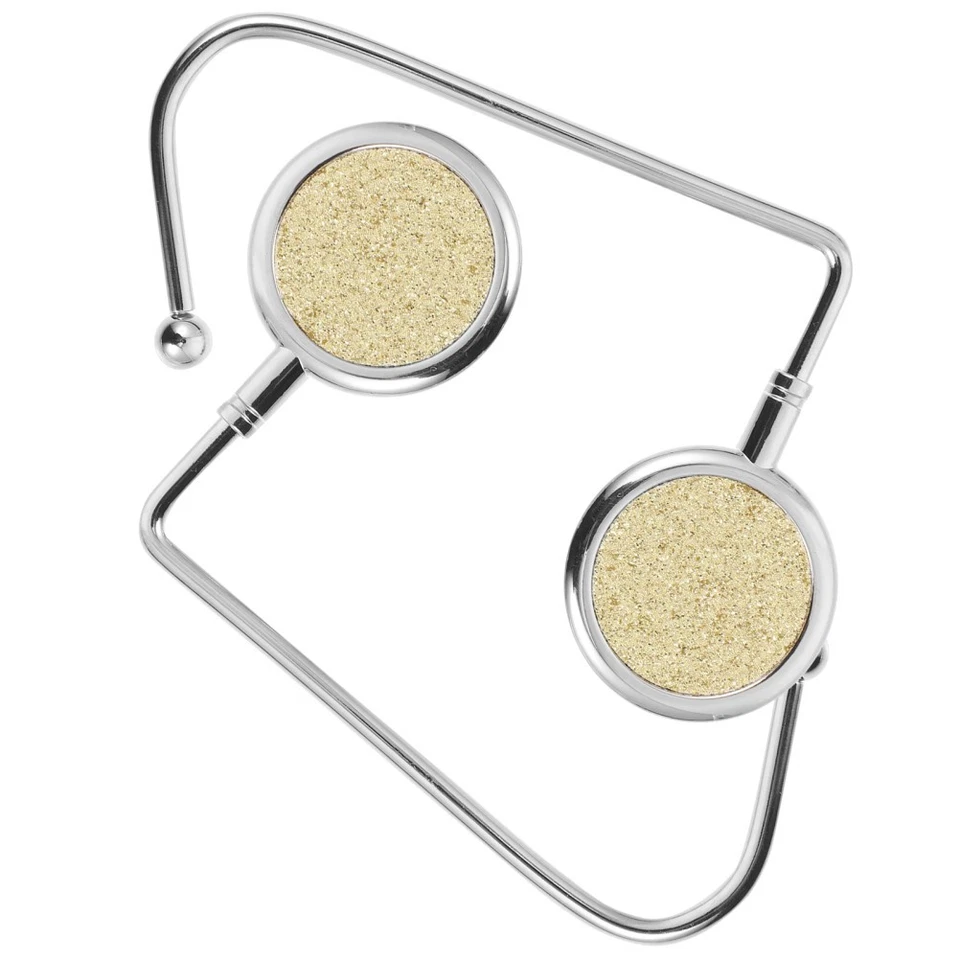  2 peças cabides de mão de liga leve bolsa durável ganchos bolsa mesa suportes - Imagem 1 de 4