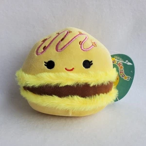 Squishmallow Visconti der Makaron 5 Zoll gelber Plüsch Zitrone & Schokoladenkeks - Bild 1 von 7