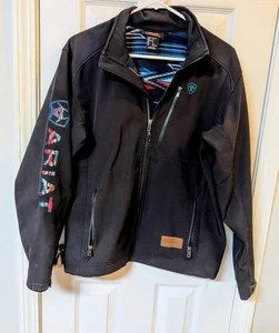 ARIAT Men's Black Chimayo Softshell Jacket Sz Small Logo Embroidered on Sleeve - Picture 1 of 17
