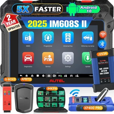 2025 Autel IM608 PRO II IM608S II PRO KIT mit XP400 PRO G-BOX3 APB112 IMKPA DE - Bild 1 von 2