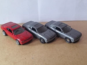 matchbox dodge challenger 2008 job lot bundle loose used x3. grey x2, red x1 - Picture 1 of 10