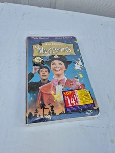 Mary Poppins VHS Disney Masterpiece Collection Fully Restored Limited EditionNew - Picture 1 of 11
