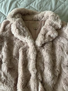 Faux Fur  Jacket Plush Soft Cozy Outerwear - Picture 1 of 3