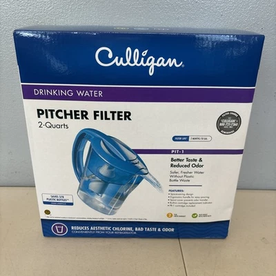 New Culligan PIT-1 Drinking Water Filter Pitcher 2 Quarts Includes Filter - Image 1 of 4