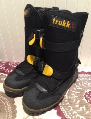 Trukk Wintersport Schneemobil Stiefel Herren Größe 4 ohne Innenfutter - Bild 1 von 4