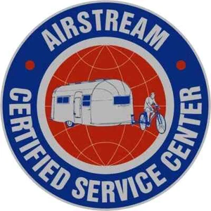 CENTRO DE SERVICIO CERTIFICADO AIRSTREAM 8" LETRERO DE ALUMINIO REMOLQUE RETRO GARAJE CUEVA - Imagen 1 de 1