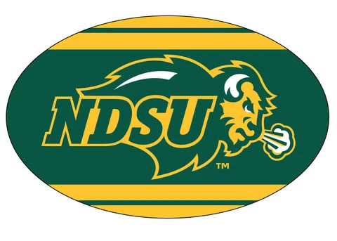 NORTH DAKOTA STATE OVAL STRIPED MAGNET-NDSU BISON CAR MAGNET-NEW FOR 2016! Cover