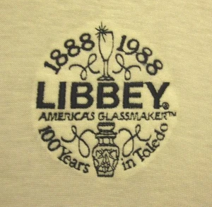 LIBBEY GLASS polo shirt 2XL vtg Toledo 1888-1988 anniversary Ohio Stedman XXL - Picture 1 of 2