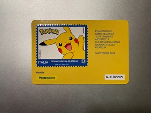 2024 Tessera Filatelica Plastic Card - Giornata della Filatelia Pokemon Pikachu - Picture 1 of 2