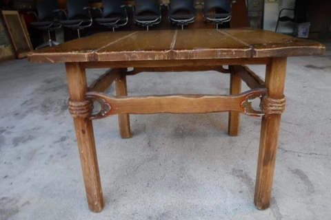 antique 30s california rancho mission monterey painted side table CORONADO STAMP Cover