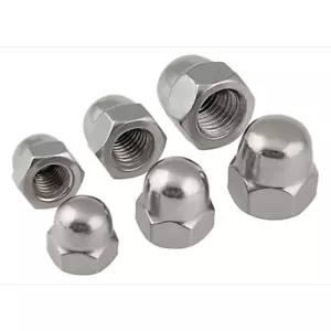 304 Stainless Steel Fine Thread Acorn Cap Dome Nuts Pitch 1.0mm/ 1.25mm/ 1.5mm - Picture 1 of 4