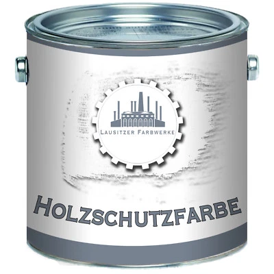 Lausitzer Farbwerke Wood Protection Paint White UV Resistant Wood Protection Paint 2.5L 5L 10L - Image 1 of 4