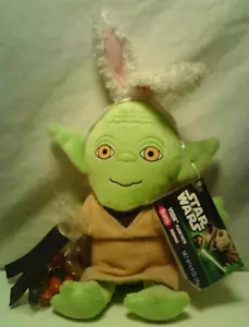 Brachs Star Wars Easter Mini Plush Yoda Rabbit Ears 7.5" NEW - Picture 1 of 1