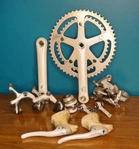 Shimano Sante Group Derailleur Shifter Brake Levers Crankset Headset Vintage 80s - Picture 1 of 22