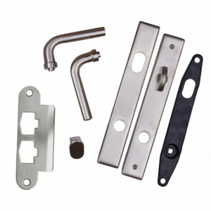 Andersen Anvers Patio Double Door Complete Trim Set Active Passive- Bright Brass - Picture 1 of 1