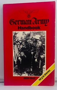 The German Amy Handbook 1939-1945 by W.J.K. Davies, VG 1977 2nd edition trade PB - Picture 1 of 5