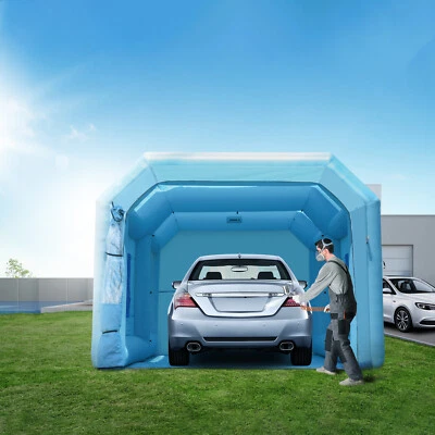 VEVOR Cabine de Peinture Gonflable Tente Peinture 6,4x4,1x3 m Souffleur 1100 W - Imagen 1 de 4