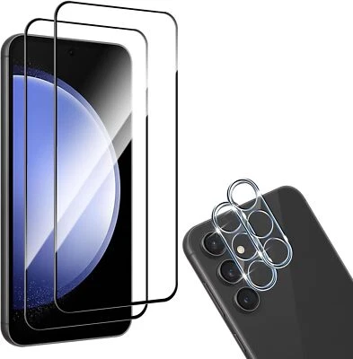 Lot Verre Trempé pour Samsung Galaxy S23 FE écran et camera dureté 9H
