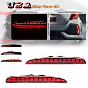 Luz de freno LED parachoques trasero reflector conducción luz antiniebla conducción para Honda Civic Hatchback - Imagen 1 de 13