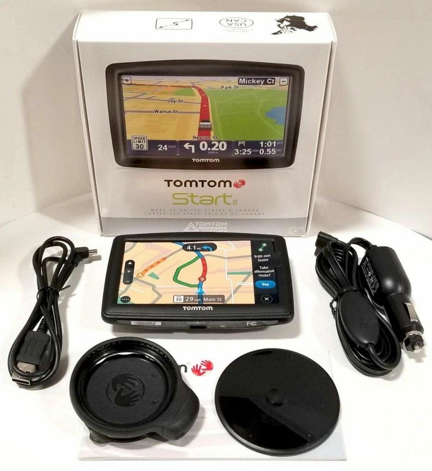 TomTom Start 55T Portable 5" GPS Set USA & Canada Maps + Lifetime Traffic 55 - Image 1 of 4