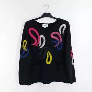 Joseph Ribkoff Pullover Größe L schwarz bunt gemustert Arty Taschen - Bild 1 von 10
