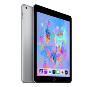 Apple Ipad 6th Gen 9.7" A1954 32GB WiFi + Cellular Unlocked MR6Y2LL/A Space Gray - Picture 1 of 5