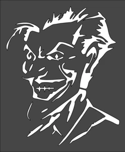 1- 7x9 inch Stencil, (VE-20) Joker (6mil)***** - Picture 1 of 2