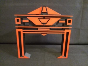 Retro Recognizer (V2 Blk/Rd) for Vintage Tron action figures and lightcycle toys - Picture 1 of 4