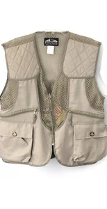 Fieldline M Medium Vest Beige Khaki Hunting Multi Pocket Gamebag Outdoors Mens - Picture 1 of 6