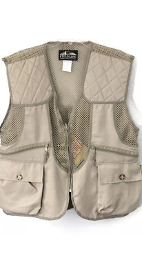Fieldline M Medium Vest Beige Khaki Hunting Multi Pocket Gamebag Outdoors Mens - Image 1 of 4