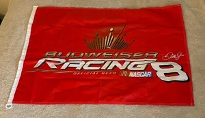 VINTAGE Dale Earnhardt Jr # 8 Budweiser Racing Flag Nascar Officially Licensed - Picture 1 of 11