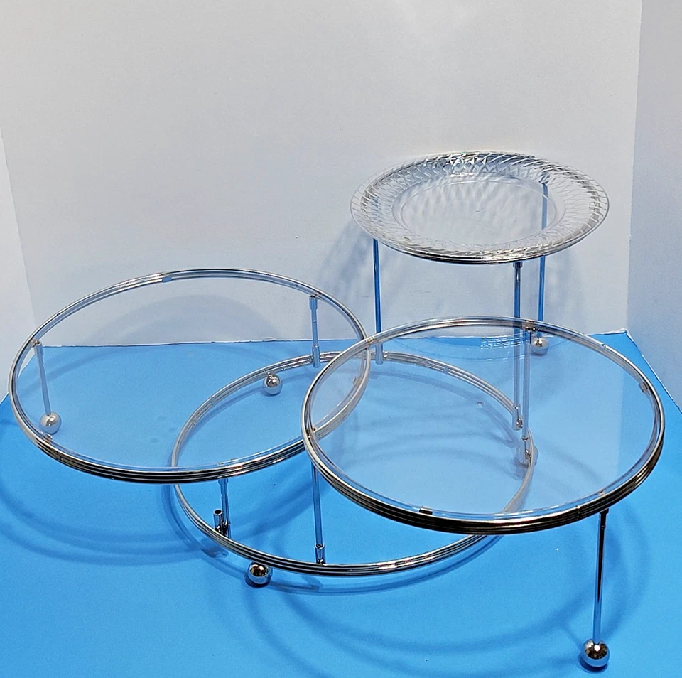 Cakes N More 3-Tier Party Stand by WILTON Cake Appetizer Party Celebration - Image 1 of 4