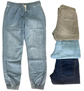 JUNGENJEANS DENIM MANSCHETTENSAUM JOGGER-STIL JEANS 4 FARBEN 9-15Y EX UK STORE NEU - Bild 1 von 5