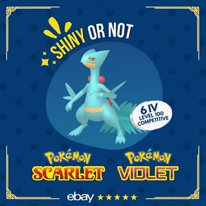 Sceptile Shiny or Non ✨ 6 IV Competitive Customizable Pokémon Scarlet Violet - Picture 1 of 6