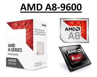 AMD A8-9600 Quad Core Processor 3.1 - 3.4 GHz, Socket AM4, 65W CPU  - Image 1 of 4
