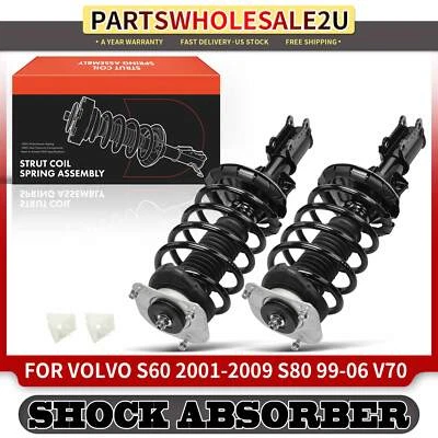 2x Front Left & Right Shock Absorber for Volvo S60 01-09 S80 99-06 V70 2001-2007 - Image 1 of 4