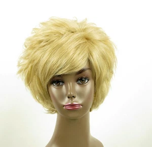 perruque afro femme 100% cheveux naturel courte blonde ref LAET 07/22 - Picture 1 of 9