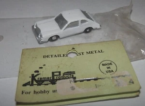 Kramer Products HO 1:87 Scale Metal Cast White Hatchback #H 4 NOS - Picture 1 of 4