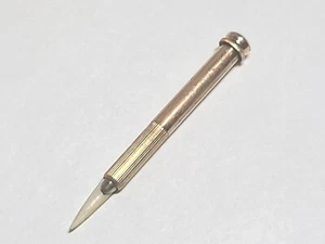 Rare Gold Victorian Miniature Quill Toothpick Extra Quill Inside - Picture 1 of 6