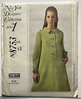 Manteau robe berger vintage années 60 McCall's motif de couture 8753 bill pâle taille 12 non coupé