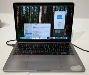 MacBook Pro 13" A2338 M1/8GB/256GB :: Weißer Fleck + getragener Fleck: lesen: - Bild 1 von 12