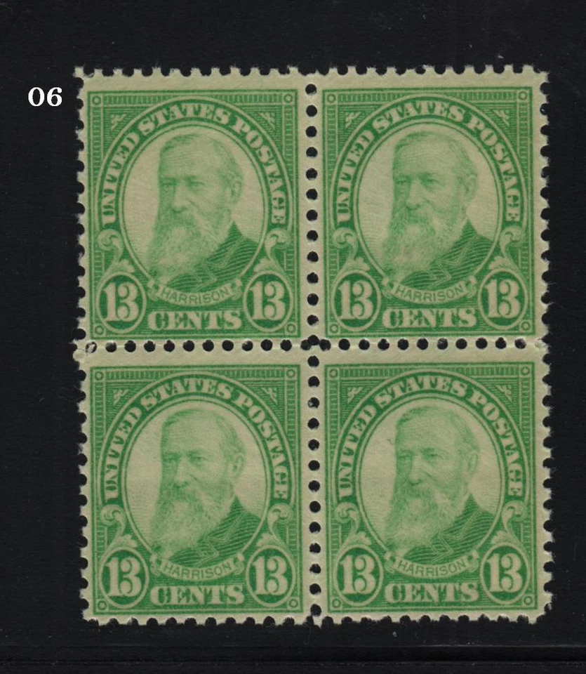 1931 Sc 694 MNH 13c Harrison fresh block of 4  06 - Image 1 of 1