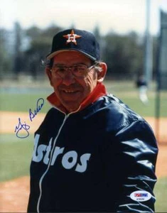 Yogi Berra Psa Dna Coa Autograph 8x10 Photo  Hand Signed Houston Astros - Picture 1 of 2