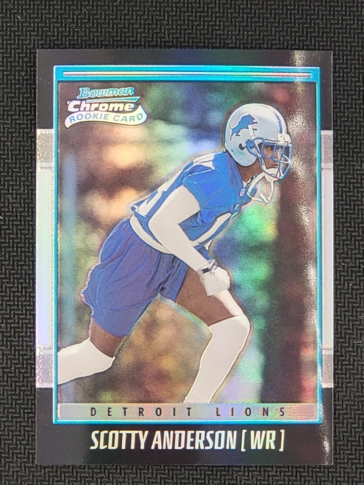 2001 Bowman Chrome Scotty Anderson RC #149 Refractor Rookie #'d /1999 Lions - Image 1 of 2