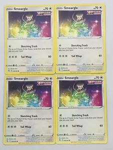 Pokémon 2021 TCG FUSION STRIKE Smeargle x4 4x juego común #209/264 ¡sin jugar! - Imagen 1 de 1